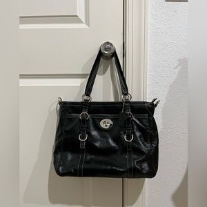 Coach Chelsea Black Patent Leather Handbag